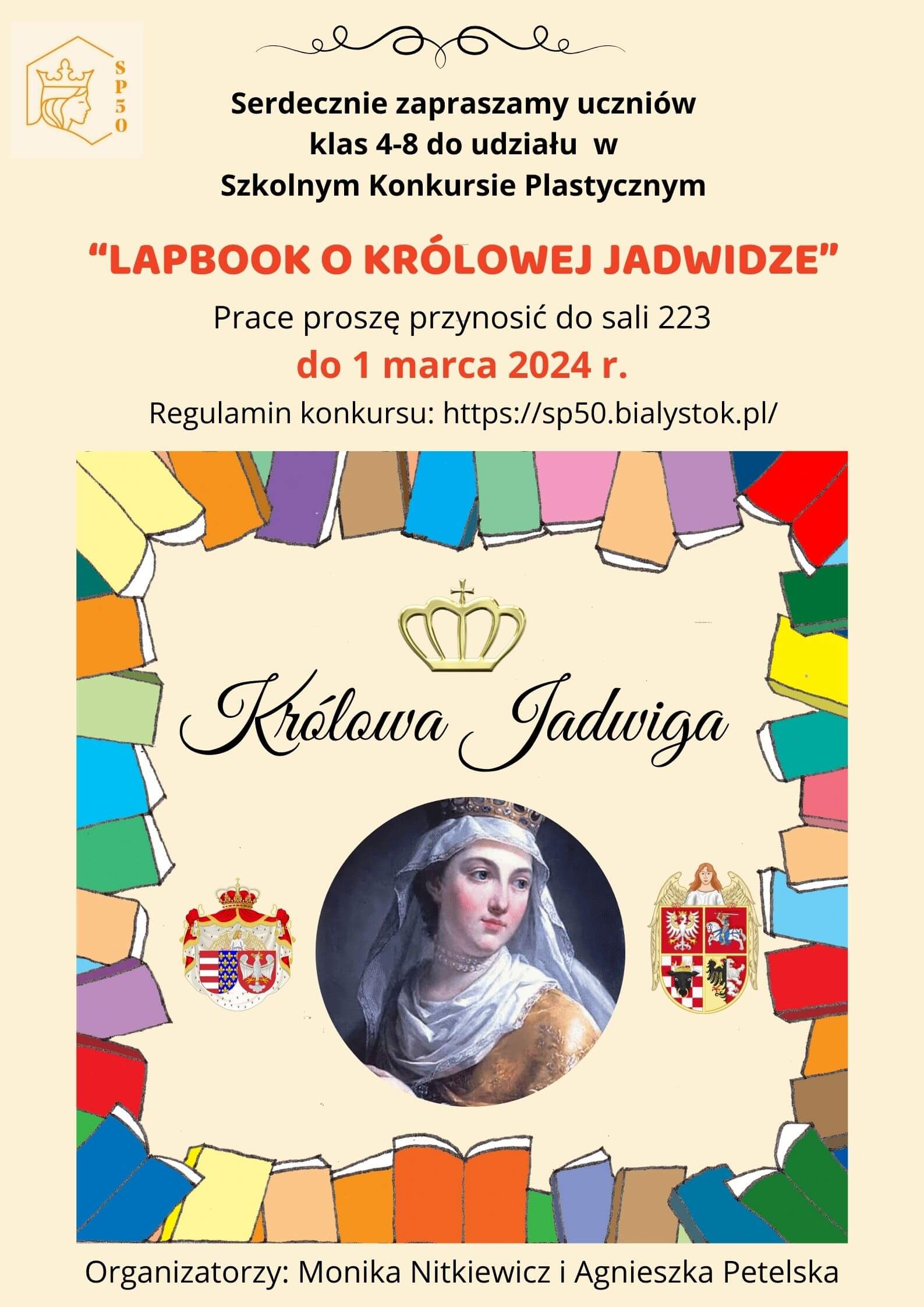 Szkolny Konkurs Plastyczny „Lapbook o Królowej Jadwidze” – Szkoła