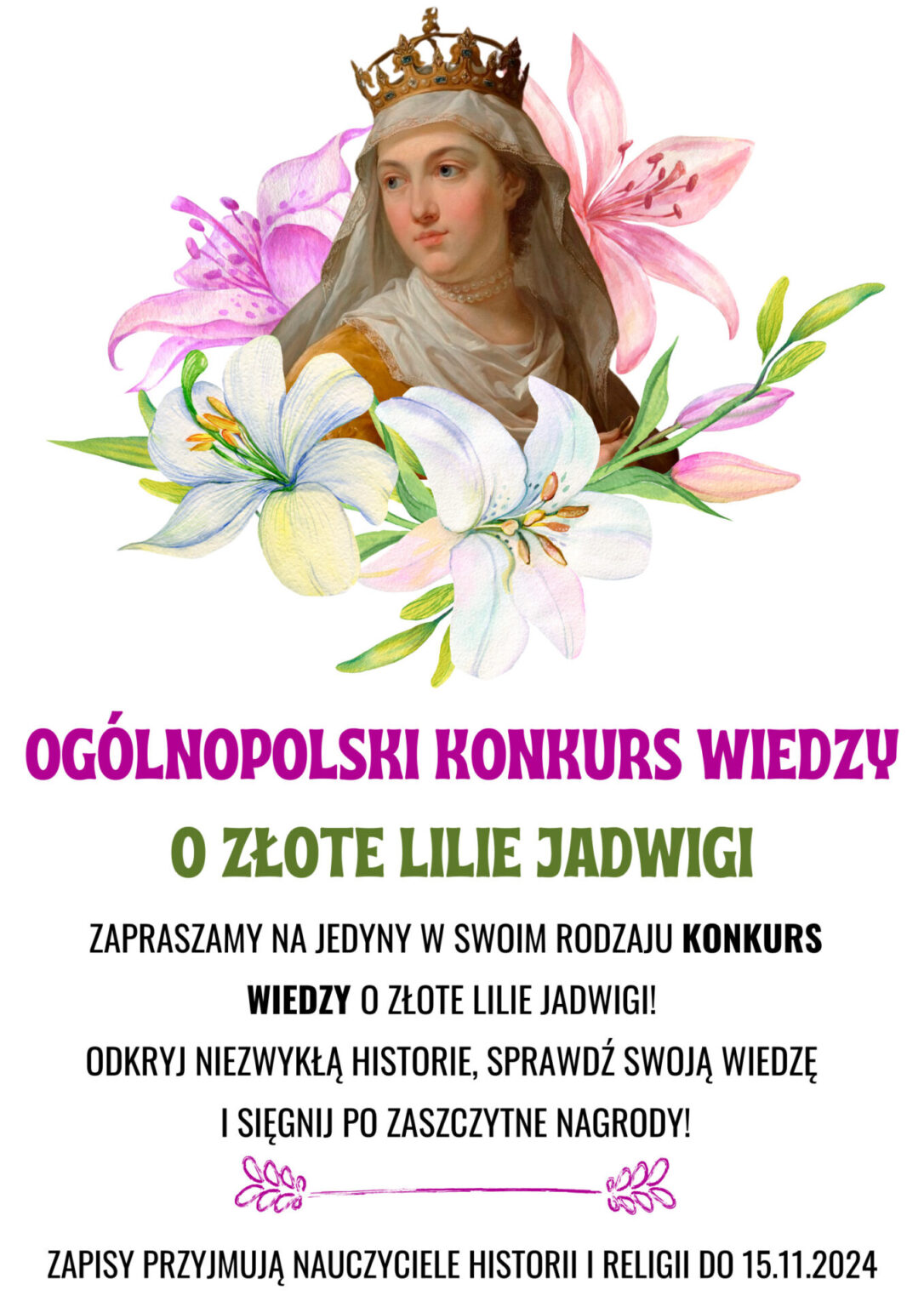 Ogólnopolski Konkurs Wiedzy o Złote Lilie Jadwigi – Szkoła Podstawowa
